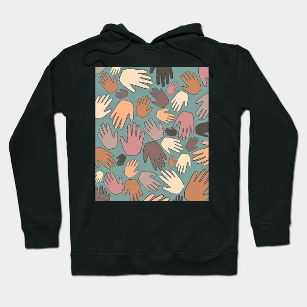 Our Hands United Hoodie by halideO